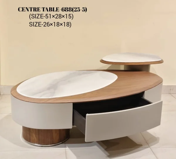 D'LUJO The Orbit Modern Multi-Level Table
