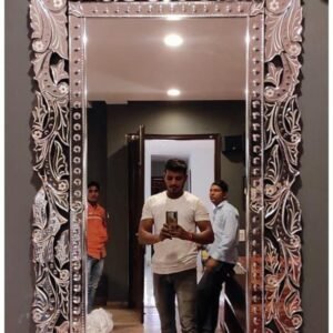 Handcrafted Rectangular Venetian Mirror | Luxury Designer Wall Mirror