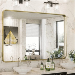 Gold PVD Coated Mirror Frame