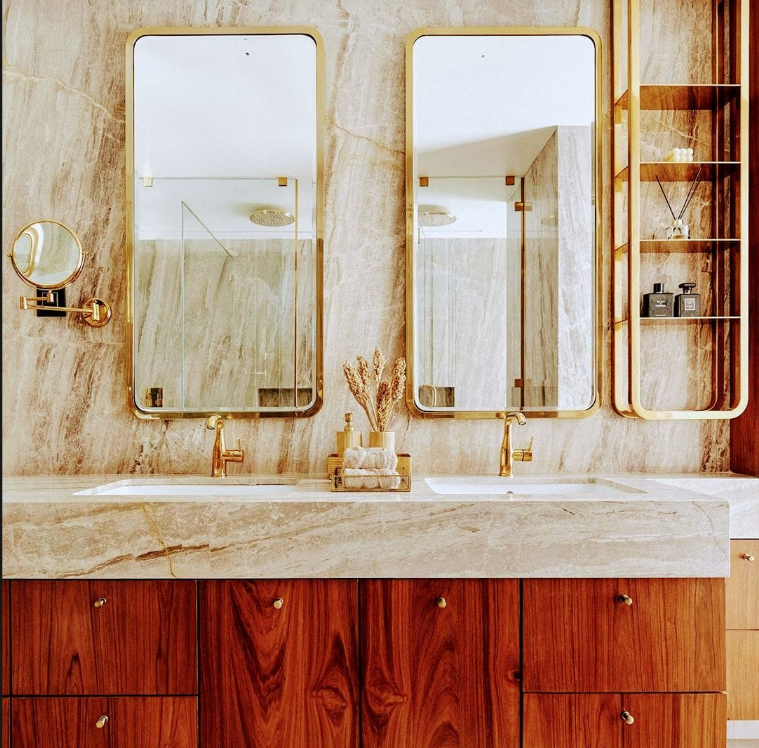 Gold PVD Coated SS 304 Mirror Frame