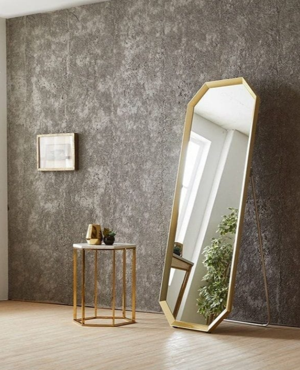 Gold Finish Stainless Steel Mirror Frame | Luxury Custom Shapes