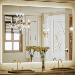 Luminous Horizon: Bespoke Horizontal LED Mirror Collection