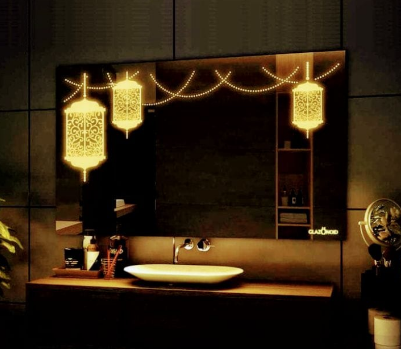 Horizon Glow: Bespoke Horizontal LED Mirror Collection