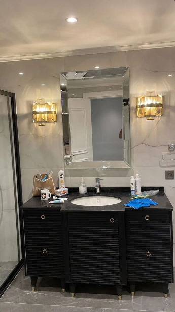 Modern Tapered Bevel Mirror – Frameless Luxury Wall Mirror